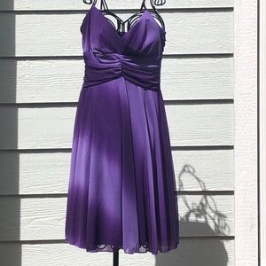 Mini purple sparkle dress